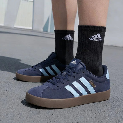 adidas VL COURT 3.0 scarpe da ginnastica tedesche unisex blu JP7537, morbide e comode, versatili, antiscivolo, resistenti all'usura, traspiranti, a profilo basso.