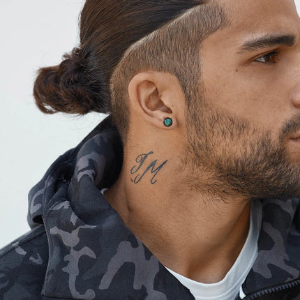 Nuovi piccoli orecchini rotondi da uomo in pietra naturale, semplici orecchini a bottone in metallo in acciaio inossidabile, regalo di gioielli cool hip hop platinumshop