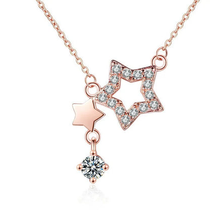 925 Sterling Silver Necklace For Women Round Pendent Sparkling Pave CZ Necklace Fashion Anniversary Birthday Jewelry Gifts N325 PlatiNum