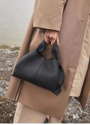 Borsa Hobo da Donna, in Morbida Pelle Martellata con Manico Superiore e Tracolla Regolabile per Lavoro, Viaggi e Outfit Quotidiani