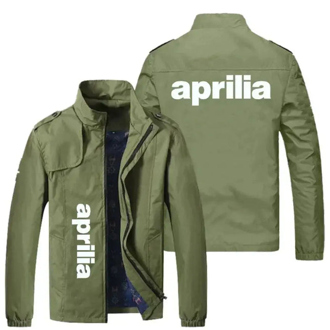 NEW Spring Autumn Men APRILIA LOGO jackets Popular Printed casual fashion7 loose biker jacket Men street baseball uniform2345 PlatiNum