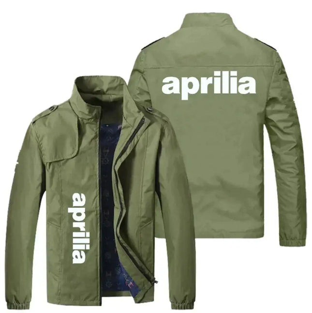 NEW Spring Autumn Men APRILIA LOGO jackets Popular Printed casual fashion7 loose biker jacket Men street baseball uniform2345 PlatiNum