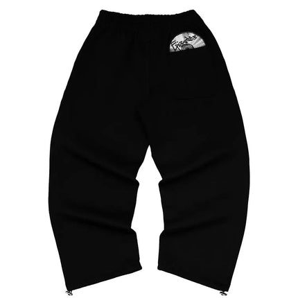 2026 Trendy High Street Retro Casual Streetwear Men's Sports Suit Y2K Harajuku Embroidered Hoodie men Hip-hop Loose Sweatpants PlatiNum