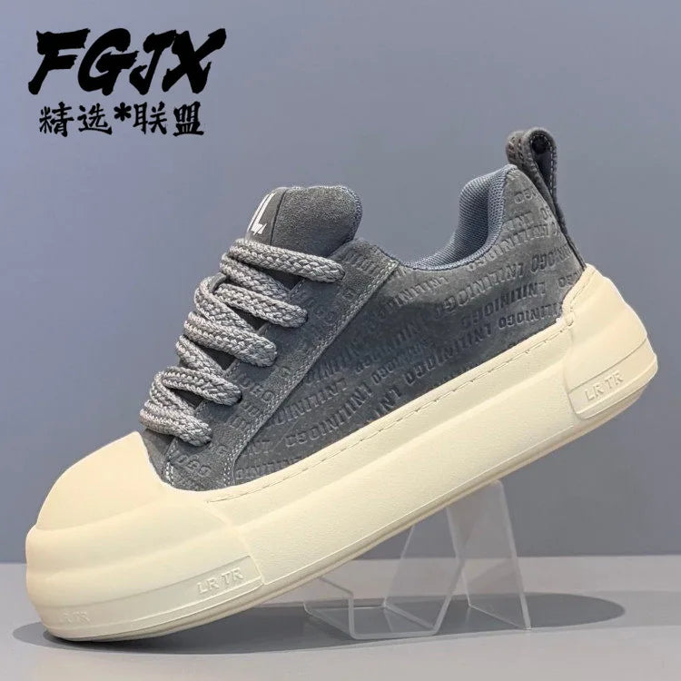 Board shoes 2026 new spring men's shoes trend versatile casual youth thick soled height increasing sports shoes
