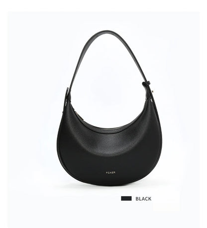 FOXER Women Fashion Small Shoulder Bag Lady 2025 Winter Crossbody Handbag Crescent Underarm Bag Perfect Gift  for Wife