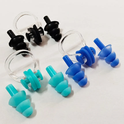Tappi per Orecchie da Nuoto in Silicone, Protezioni Auricolari Impermeabili a 3 Strati, Tappi Morbidi Antirumore per Adulti