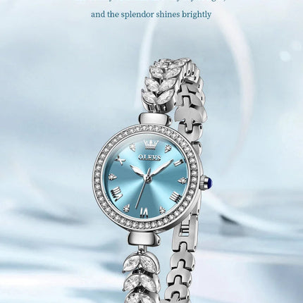 OLEVS 9971 orologio al quarzo per donna scala romana abito elegante orologio da donna moda impermeabile luminoso orologio a mano di lusso originale platinumshop