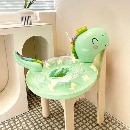 Rooxin Dinosauro gonfiabile Anello per piscina Galleggiante per piscina Cerchio per piscina Sedile galleggiante per tubo