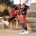 Pantaloni Harem da Uomo 2026 Stile Retrò con Stampa, Pantaloni Jogger Larghi e Comodi con Cavallo Ribassato, Stile Nepal Oversize, Pantaloni Casual da Uomo con Cavallo Ribassato