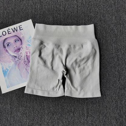 2PCs Peach High Waist Belly Hip Lifting Sports Bras Shorts Suit Gathering Shock-proof Neck Halter Yoga Suit Running Fitness Set