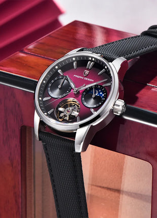 PAGANI DESIGN 41MM Orologio da uomo Orologio meccanico automatico di lusso Orologio da pilota impermeabile in acciaio inossidabile da 100 m PDYS021