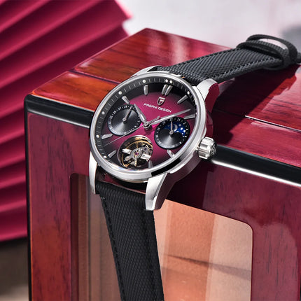 PAGANI DESIGN 41MM Orologio da uomo Orologio meccanico automatico di lusso Orologio da pilota impermeabile in acciaio inossidabile da 100 m PDYS021