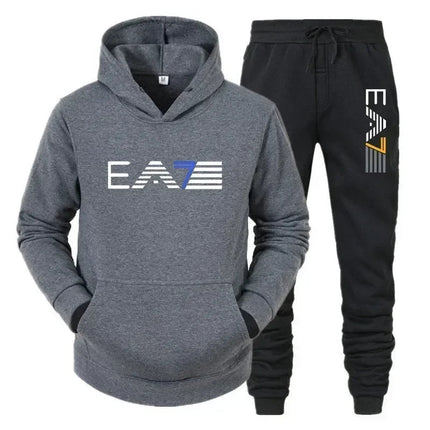 Autumn and winter men's sports suit, outerwear+two-piece pants, fashionable, comfortable and casual, outdoor new style PlatiNum