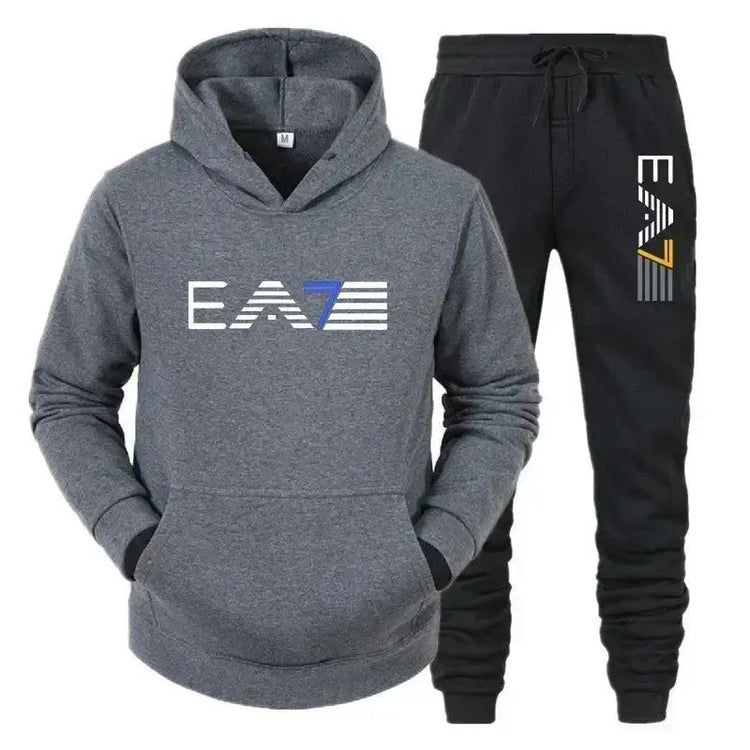 Autumn and winter men's sports suit, outerwear+two-piece pants, fashionable, comfortable and casual, outdoor new style PlatiNum