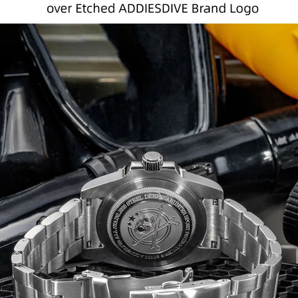 ADDIESDIVE Watch For Men New Quartz Wristwatch Green Ceramic Bezel Diving 200m Luminous 41mm Automatic Date Diver Men's Watch