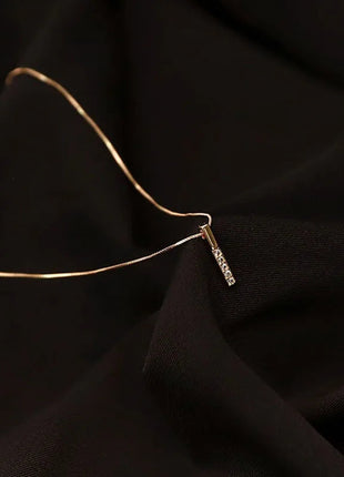 925 Sterling Silver Necklace Personality Charm Geometric Shape Pendant Choker Birthday Party Gift for Women Exquisite Jewelry PlatiNum