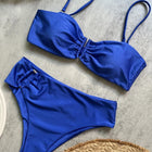 Bikini a Fascia Push-Up Donna 2024, Costume da Bagno Sexy Femminile, Set Bikini Brasiliano con Perizoma, Tinta Unita, Abbigliamento da Spiaggia platinumshop