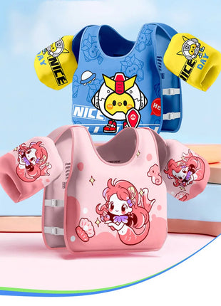 Rooxin Gilet da nuoto senza gonfiaggio Gilet di galleggiamento Anello da nuoto Tubo Accessorio da nuoto per sport acquatici Anello da braccio per nuoto Galleggiante per piscina