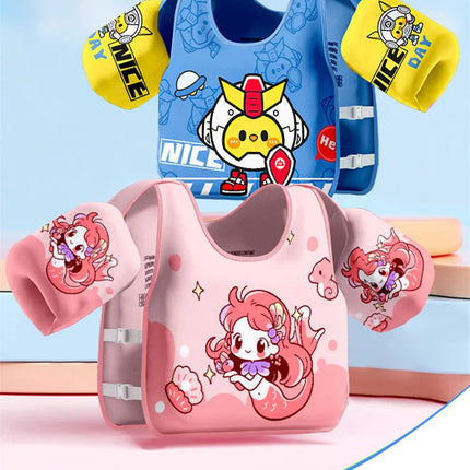 Rooxin Gilet da nuoto senza gonfiaggio Gilet di galleggiamento Anello da nuoto Tubo Accessorio da nuoto per sport acquatici Anello da braccio per nuoto Galleggiante per piscina