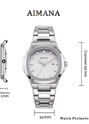 Men's Ultra-Thin Waterproof Quartz Watch with Calendar, High-End Lightweight Design for an Elegant Look