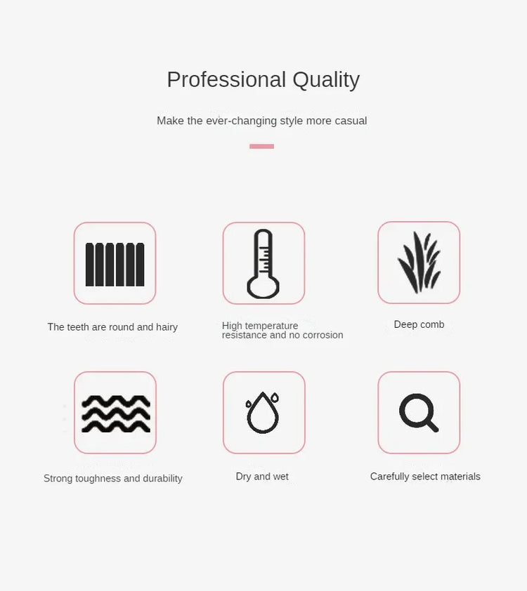 3-10pcs Hair Styling Comb Set Teasing Hair Brush Triple Teasing Comb Rat Tail Combs Edge Brush Hair Tail Tools Braid Tool Loop 2028