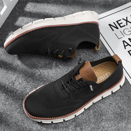 Scarpe Eleganti Casual da Uomo, Sneakers da Passeggio alla Moda, Oxford in Rete per il Lavoro, Leggere con Suola Morbida