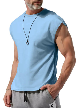 Amazon cross-border men's clothing summer new sleeveless t-shirt youth casual loose thin vest men PlatiNum
