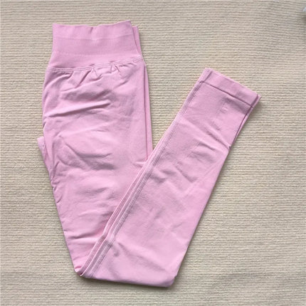 Seamless Sporty Leggings High Elastic Yoga Leggings Fitness Pants Butt Lifting Tights Tummy Control Squat Proof Workout Tights PlatiNum