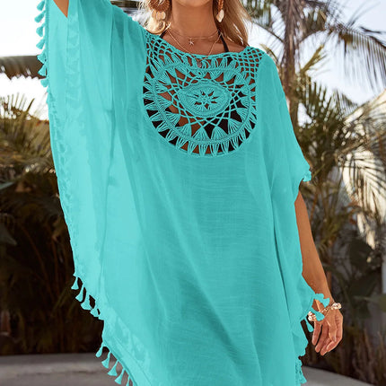 Grembiule da spiaggia allentato da donna con spalle scoperte, casual, per le vacanze, stile sexy, con nappa ritagliata, grembiule da spiaggia estivo da donna platinumshop