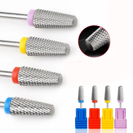 5‑In‑1 Tungsten Steel Nail Drill Bits Multifunctional Milling Cutter For Electric Nail Drill Machine Gel Removing Manicure Pedicure Nail File Accessories 2028