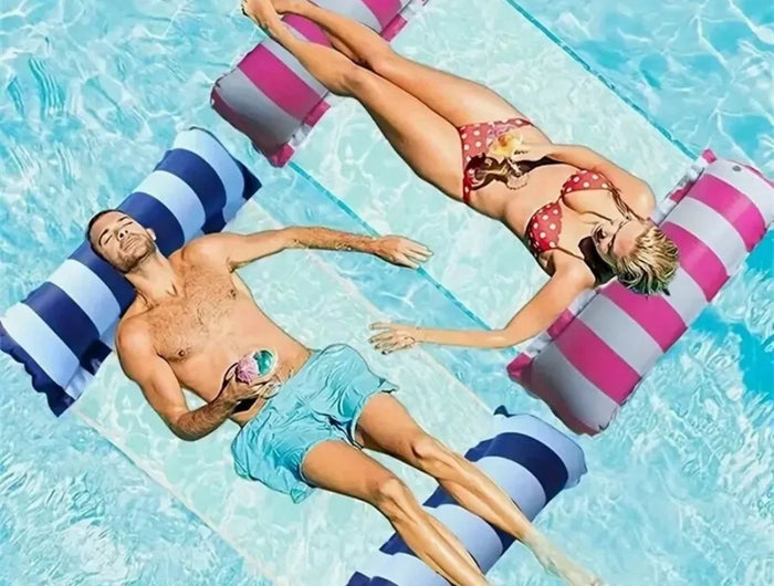 Amaca gonfiabile per piscina galleggiante Amaca per adulti Amaca per acqua per adulti 4 in 1, sella, deriva, lettino, galleggianti Zattere Piscina Lago Spiaggia