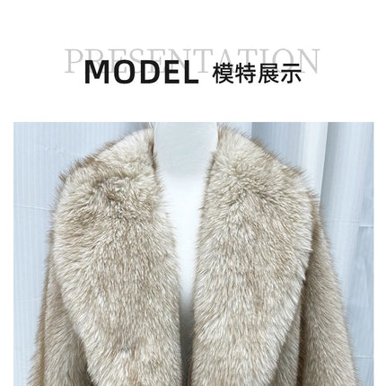 ZADORIN Elegant Big Fur Collar Cardigan Long Sleeve Fluffy Faux Fox Fur Coat Woman Winter Coat Short Fur Jackets For Women Tops