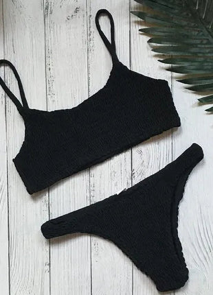 Nuova vendita calda donne sexy reggiseno imbottito push-up bikini set costume da bagno a pieghe costumi da bagno nuoto costume da bagno da spiaggia bikini set PlatiNum