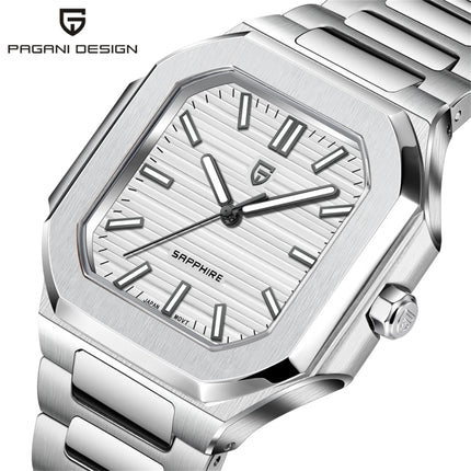 PDYS019 PAGANI DESIGN Orologi da polso al quarzo da uomo TMI VH31 37MM 10Bar Impermeabile 316L Acciaio inossidabile di lusso Zaffiro