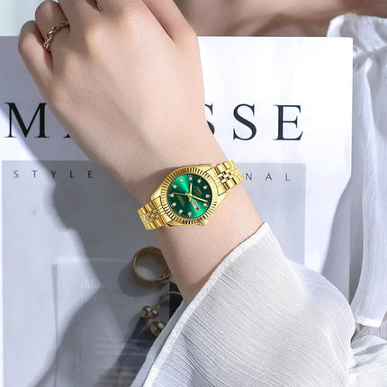 NIBOSI Orologi da donna con diamanti Orologio da donna casual di moda di lusso delle migliori marche Orologio da donna con data settimanale automatica impermeabile Reloj platinumshop