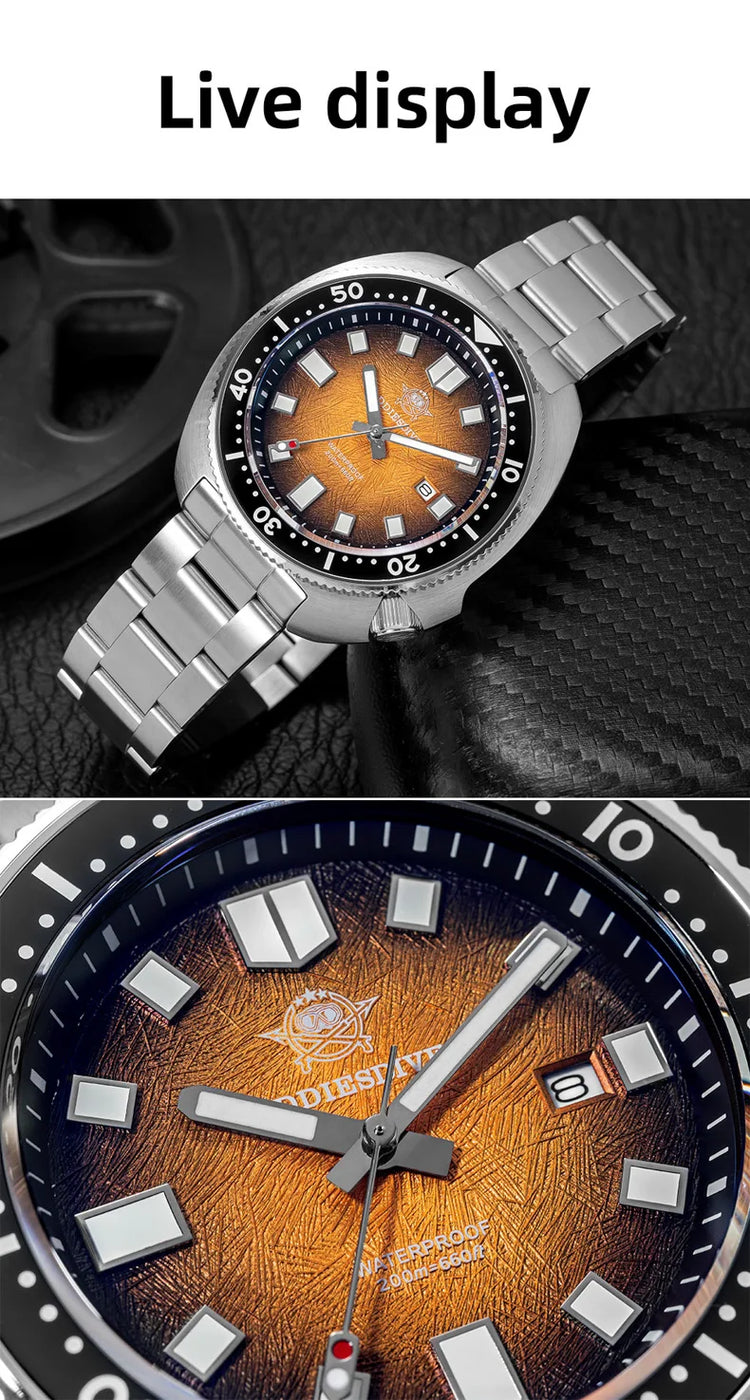 ADDIESDIVE NEW Men's Watch Sapphire Glass AR Coated Quartz Watches AD2511 Reloj Hombre 20Bar Waterproof Luminous Diving Watches