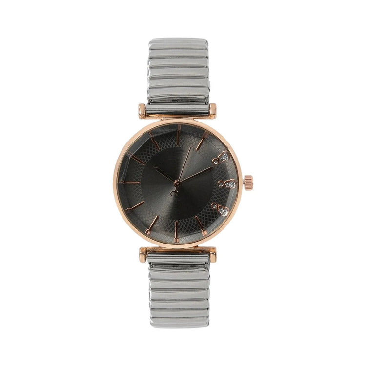 Orologio al quarzo da donna in cristallo semplice blu tesoro di lusso Orologio casual con cinturino elasticizzato in acciaio inossidabile Orologio da donna alla moda platinumshop