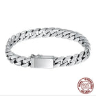 100% S925 Collana in argento sterling Bracciale Punk S925 Gioielli in argento Non sbiadisce mai Carry certificato Uomo Donna Gioielli Regali platinumshop