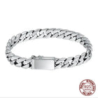 100% S925 Collana in argento sterling Bracciale Punk S925 Gioielli in argento Non sbiadisce mai Carry certificato Uomo Donna Gioielli Regali platinumshop
