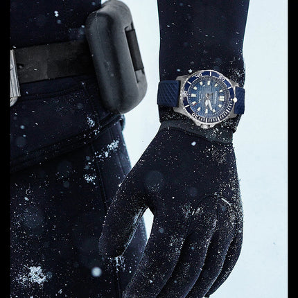 NORTH EDGE NEW Design ABYSS Solar Powered Dive Quartz Wristwatch 200M Waterproof Sports Diving Watch 316L Soft Strap Men Watches
