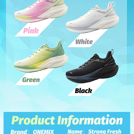 ONEMIX Scarpe da corsa da jogging per uomo Scarpe da ginnastica da esterno super leggere Scarpe da passeggio antiscivolo con ascensore Donna PlatiNum