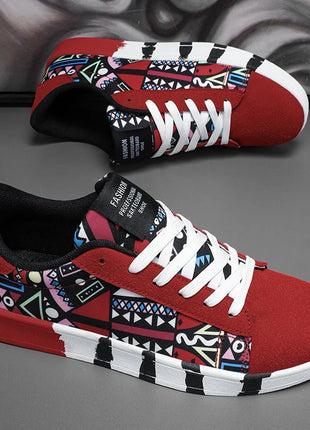 Nuove Scarpe Estive alla Moda per Uomo, Sneakers Sportive Antiscivolo da Passeggio, Scarpe Casual in Tela con Motivi, Zapatos Maschili