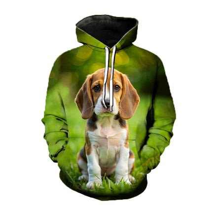 Kawaii Dog Animal 3D Print Hoodies Men Women Hooded Sweatshirts Harajuku Pullover Fashion Street Tracksuit Man Coat Clothing