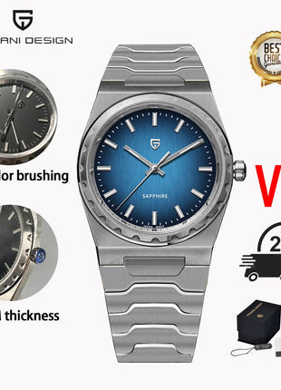 PAGANI DESIGN 2026 Nuovo Orologio al Quarzo Sottile da Uomo 7MM VJ21 37MM Zaffiro Acciaio Inossidabile Impermeabile 10Bar Luminoso C3 Reloj Hombre