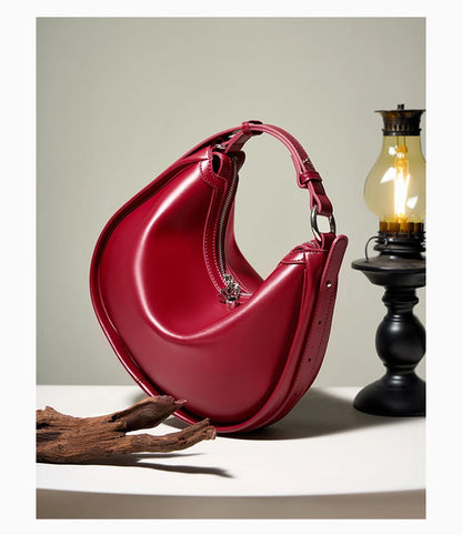 Zency Borsa da donna in vera pelle premium Borsa hobo di lusso Borsa a tracolla moda di grande capacità per moglie amante ragazza regalo Sac