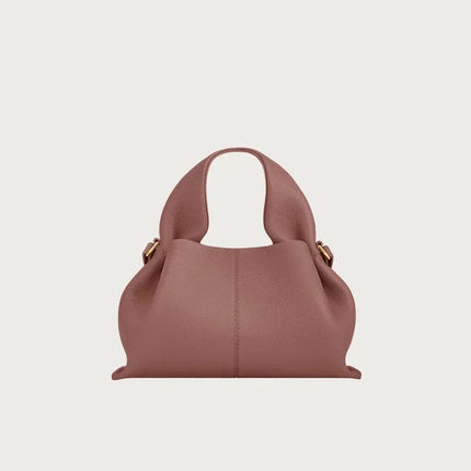Borsa tote classica in tinta unita da donna, comoda ed elegante, stile vintage