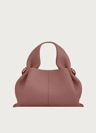 Borsa tote classica in tinta unita da donna, comoda ed elegante, stile vintage