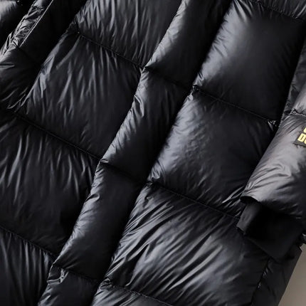 Winter Mens Down Coat Windproof Waterproof Outside Casual Outerwear Zip High Street Fashion Men Warm Hooded Windbreaker Jacket