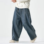 Pantaloni in Denim Primaverili da Uomo, Jeans Larghi Casual Lavati Stile Streetwear, Pantaloni Moda Y2K Oversize Harajuku Punk a Vita Alta