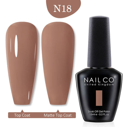NAILCO 15ml Green Blue Series UV Nail Gel Polish Blue Colors UV&LED Gel Varnish Red Soak Off Semi Permanent LED Nail Gel Varnish
